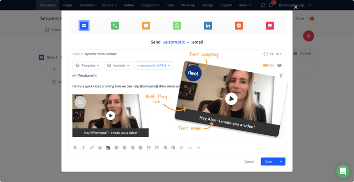 Sendspark Reply Integration