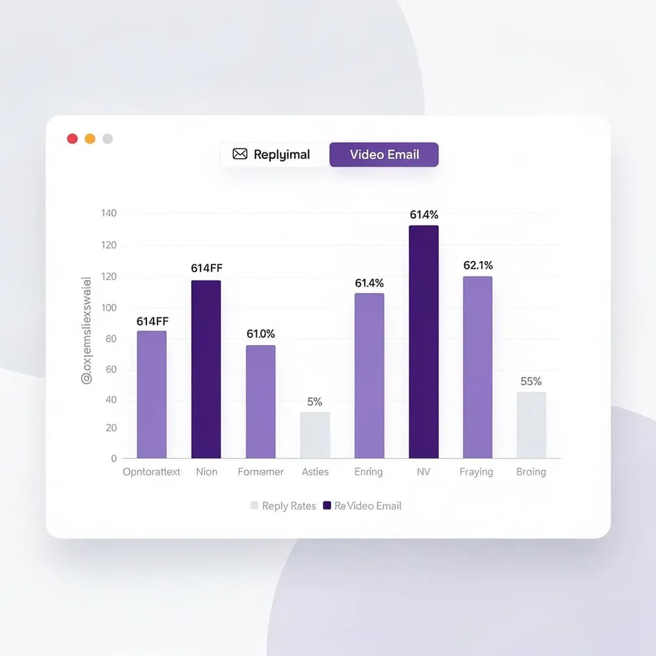 Reply rates: AI-personalized video outreach versus plain text email