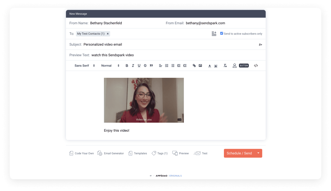 Sendfox Video Emails